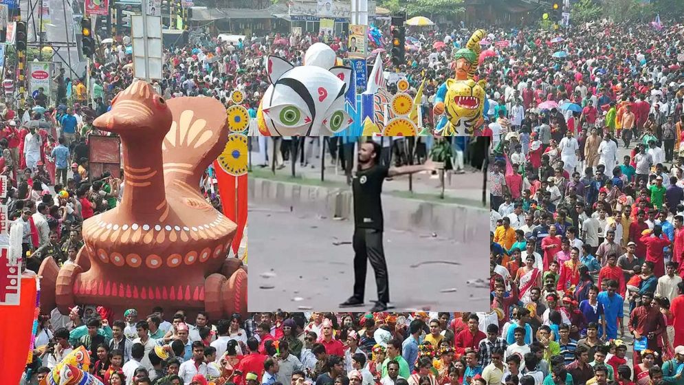 ‘মঙ্গল শোভাযাত্রা’য় থাকবে আবু সাঈদের ২০ ফুট দীর্ঘ ভাস্কর্য