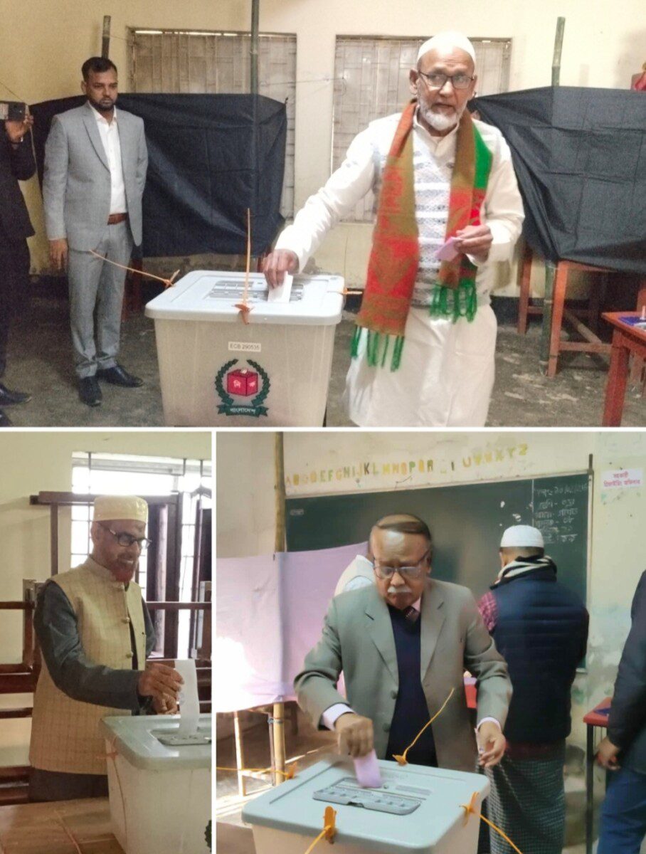 ব্যাপক উৎসাহ উদ্দীপনার মধ্য দিয়ে ৪৬ নওগাঁ-১ আসনে প্রার্থীদের ভোটাধিকার প্রয়োগ।