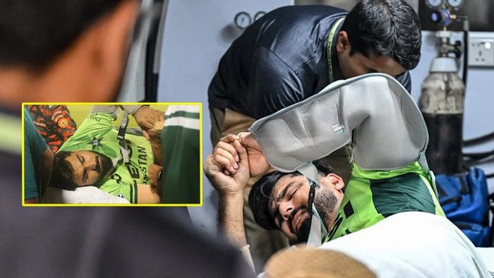 চোট পেয়ে হাসপাতালে পাকিস্তানি ক্রিকেটার