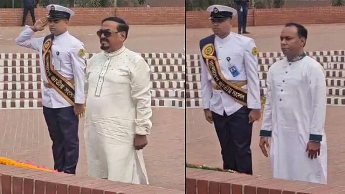 জাতীয় স্মৃতিসৌধে স্পিকার ও ডেপুটি স্পিকারের শ্রদ্ধা নিবেদন